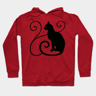 Black Cat - Witch Black Magic Cat Gothic Cat Design Hoodie